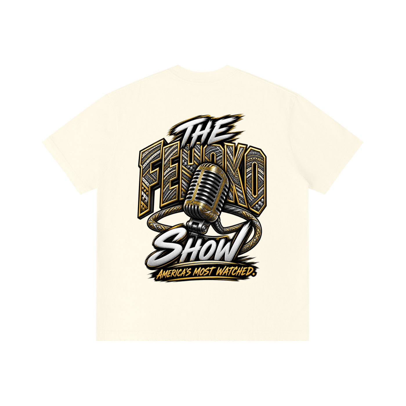 The Fehoko Show Off White Distressed Tee