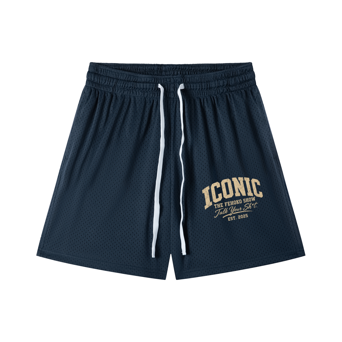 ICONIC Mesh long Drawstring Shorts